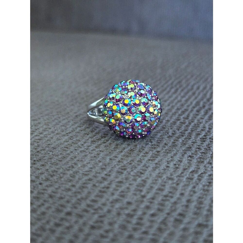 Bubble💭 Ring💍 with Colorful🌈 Iridescent Gemstones💎 - NWOT
